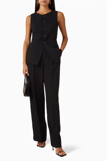 Helena Relaxed Pants in Twill