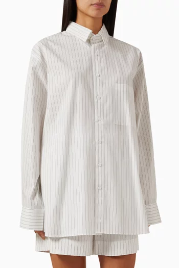Maya Striped Shirt in Cotton Blend
