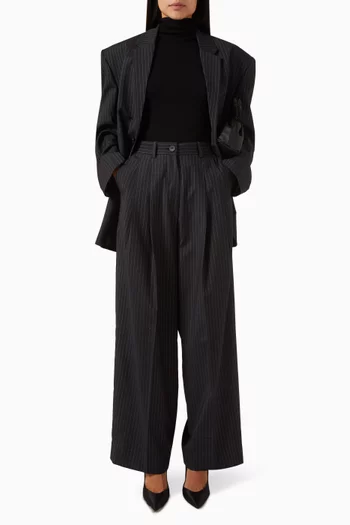 Zainab Oversized Blazer in Poly-rayon Blend