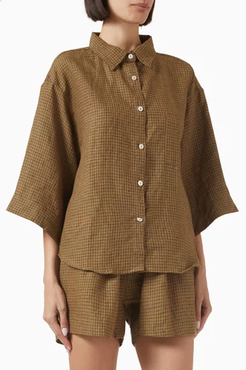03 Shirt & Shorts Set in Linen