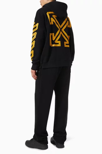 Tape Arrow Skate Hoodie in Cotton