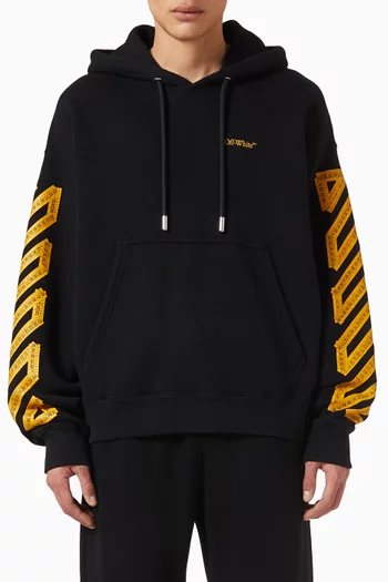 Tape Arrow Skate Hoodie in Cotton