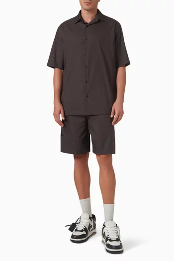 شورت بولينغ مزيج قطن جاكار