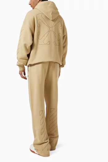 Stitch Arrow Skate Hoodie in Cotton