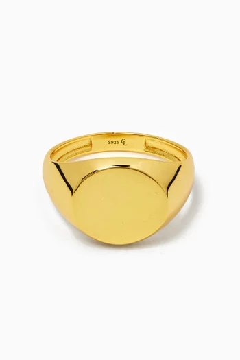Classic Round Signet Ring