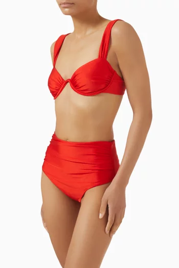 Anniston Bikini Top in Stretch Nylon