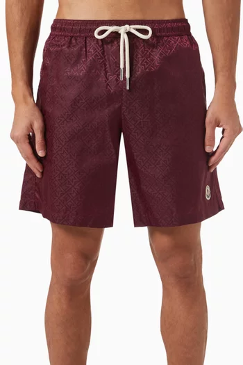 Logo Drawstring Swim Shorts