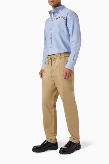 Logo Buttoned Shirt in Cotton