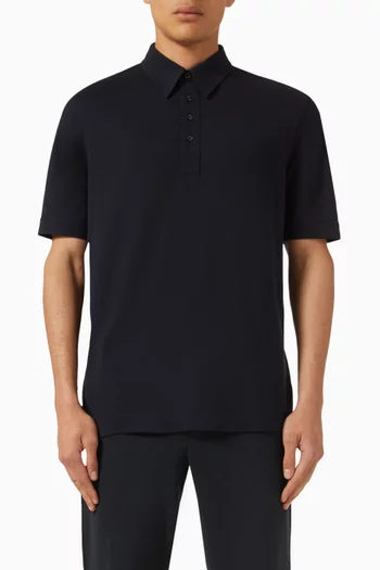 Logo Polo T-shirt in Cotton