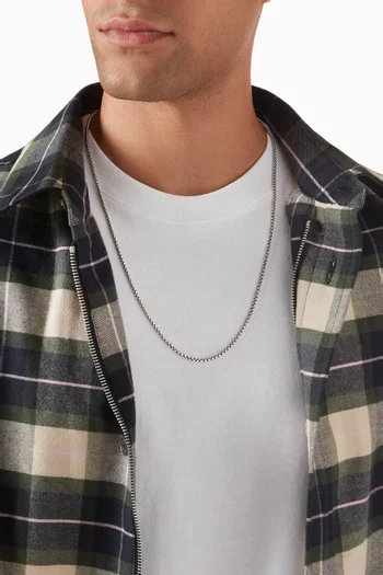 Box Chain Necklace in Sterling Silver, 2.7mm