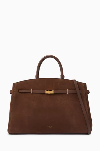 The Hudson Tote Bag in Suede