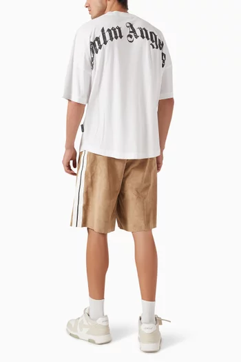 Curved Logo T-shirt in Cotton