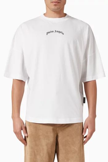Curved Logo T-shirt in Cotton