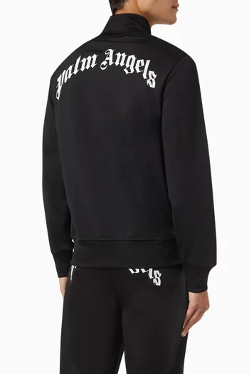 Back Curved Logo Track Jacket