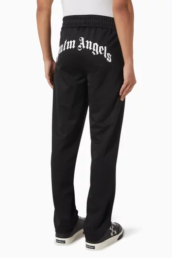 Back Curved Logo Track Pants