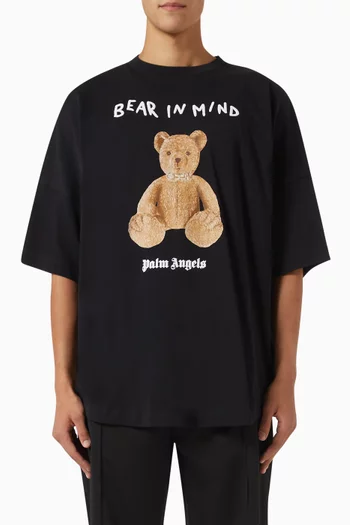 Bear In Mind Over T-shirt in Cotton