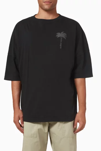 Palm Tree-print T-shirt in Cotton