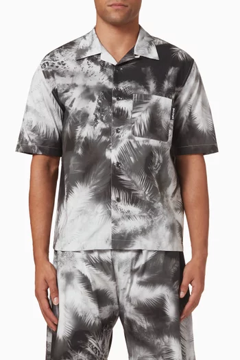 Blueprint Palms Shirt in Cotton