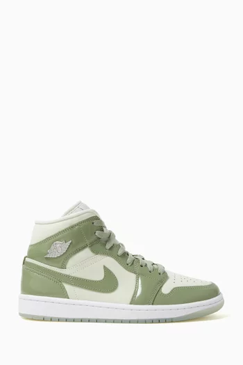 Air Jordan 1 Mid-top Sneakers in Leather