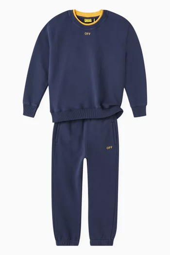 Off Stamp Clear Sweatpants in Cotton