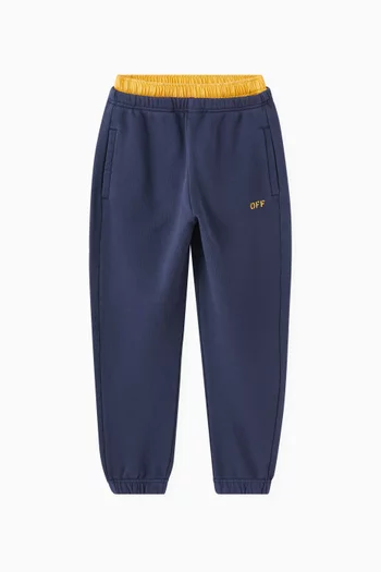 Off Stamp Clear Sweatpants in Cotton