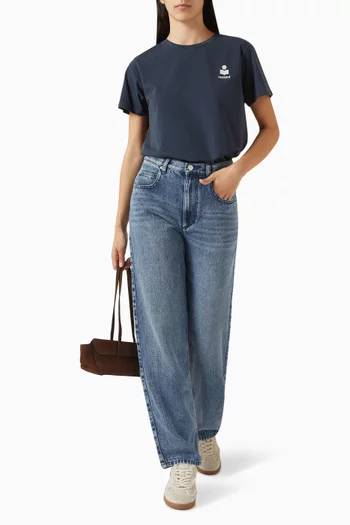 Aby Logo T-shirt in Cotton