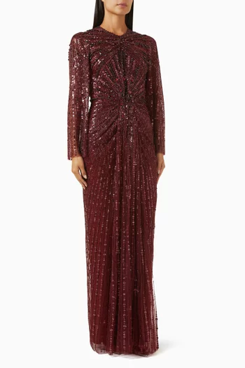 Anja Rhinestone-embellished Gown
