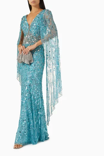 Honey Pie Sequin-embellishment Gown in Tulle