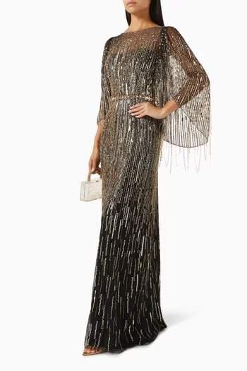 Rhapsody Bead-embellishment Gown