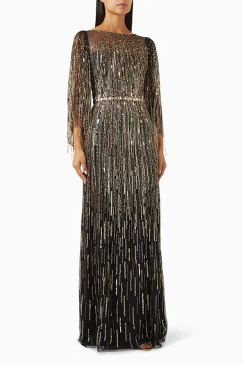 Rhapsody Bead-embellishment Gown