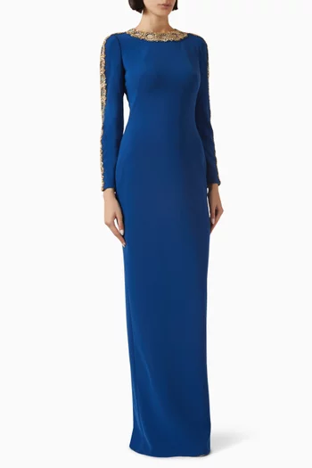 Penny Crystal-embellished Gown