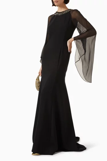 Charma Crystal-embellished Gown