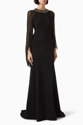 Charma Crystal-embellished Gown