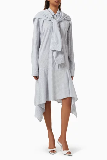Layered Midi Dress in Viscose Blend