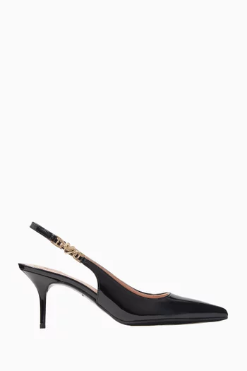 Love Chain-strap 65 Slingback Pumps in Patent Leather