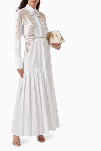 Embellished Shirt Dress