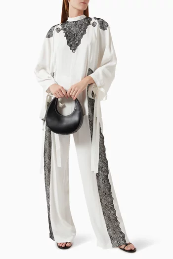 Lace-panel Blouse