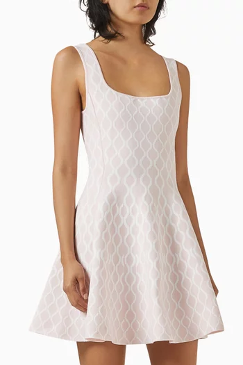 Mini Dress in Jacquard Knit