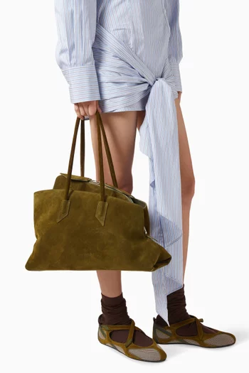 La Passeggiata Tote Bag in Suede