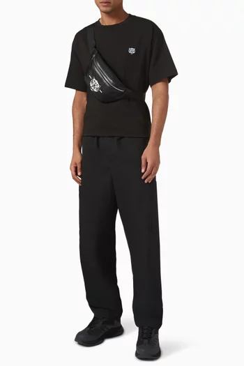 Happy Tiger Embroidered T-shirt in Cotton