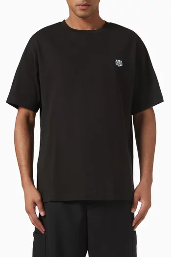 Happy Tiger Embroidered T-shirt in Cotton