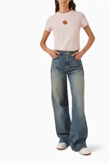 Kenzo Pop Embroidered T-shirt in Cotton