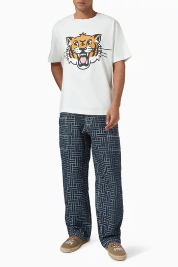Happy Tiger T-shirt in Cotton