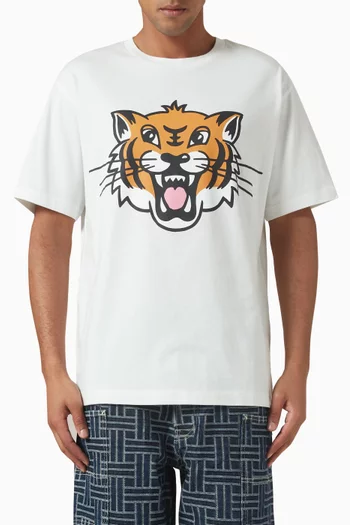 Happy Tiger T-shirt in Cotton