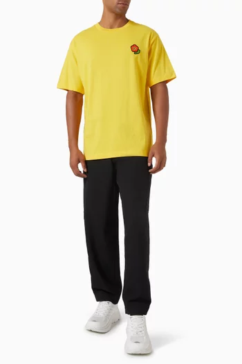 Pop Embroidered T-shirt in Cotton