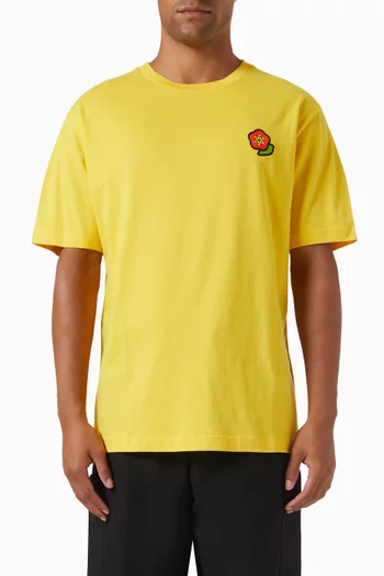 Pop Embroidered T-shirt in Cotton