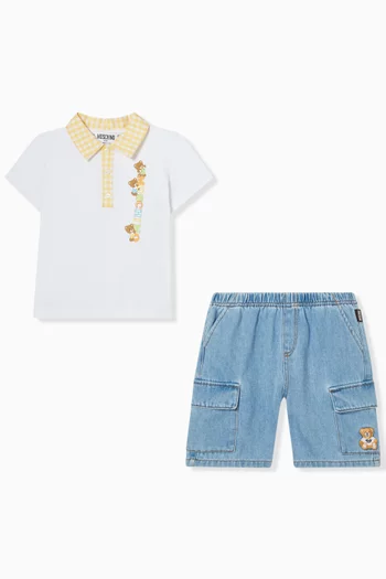 Teddy Bear Shirt & Shorts Set