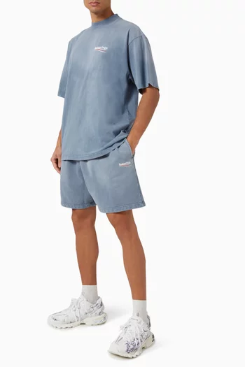 Political Campaign Sweat Shorts in Fleece
