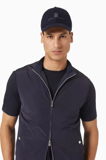 كاب بيسبول بشعار الماركة قماش فلانيل