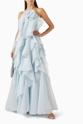 Pandorea Layered-ruffle Maxi Dress
